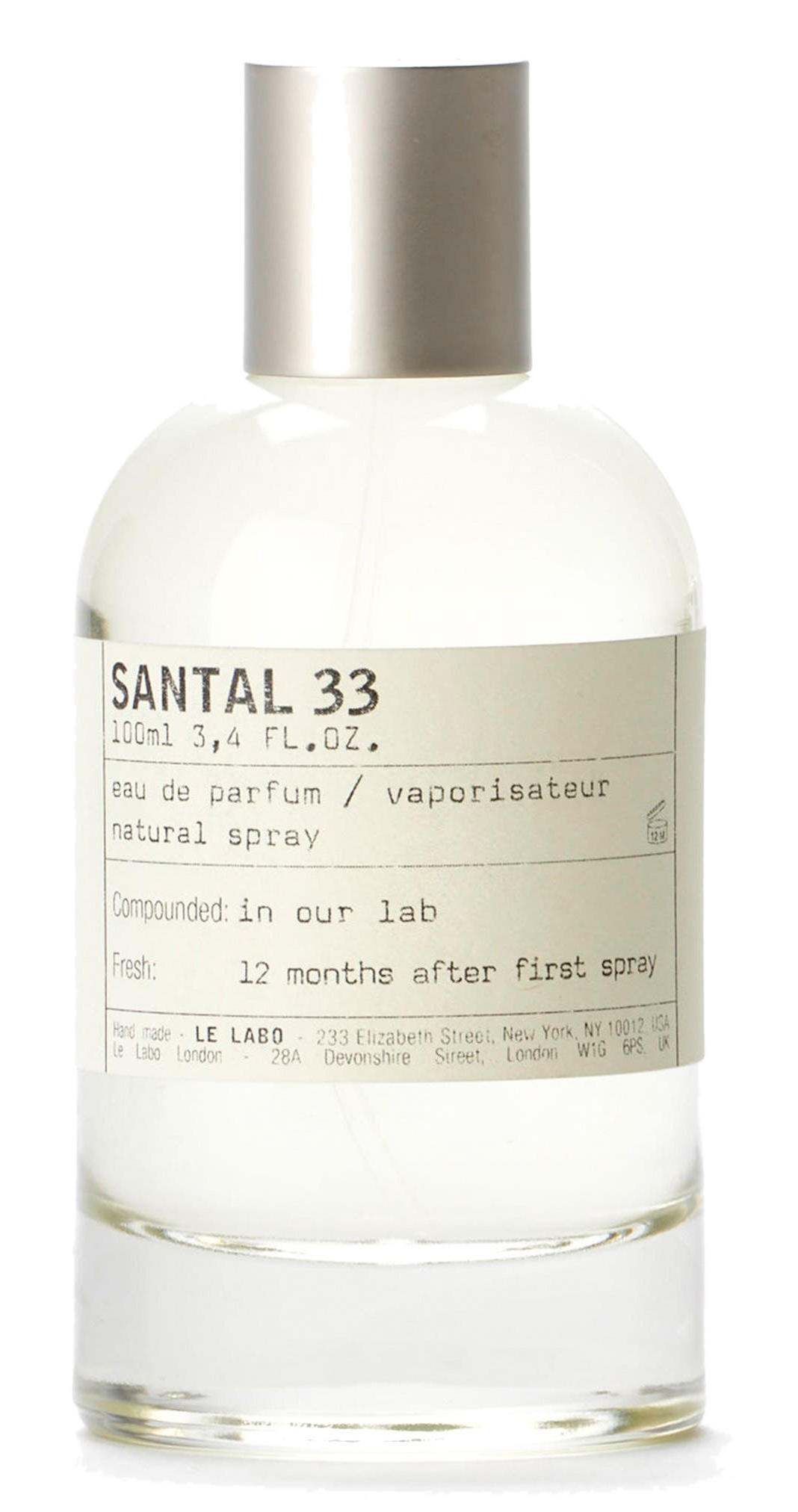 Le Labo 3.4 Oz Santal 33 Eau De Parfum Spray for Unisex