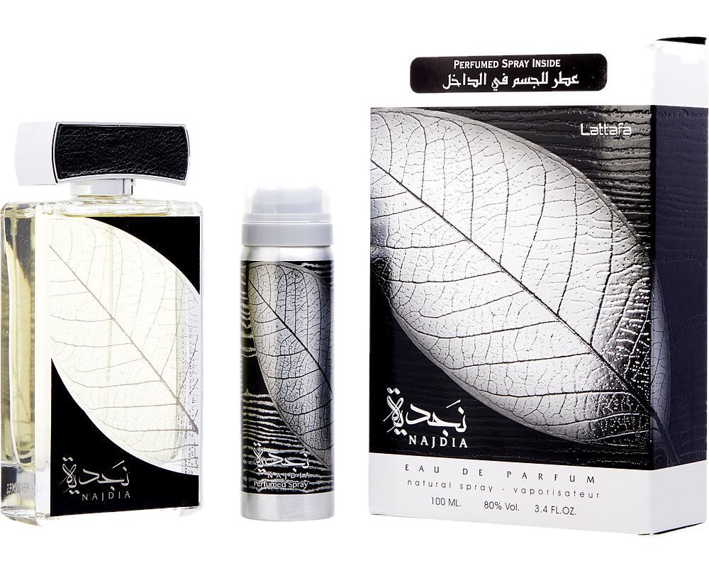 Lattafa Najdia lattafa Eau De Parfum Spray Set for Unisex, 2 Piece